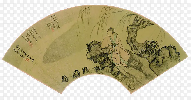 扇面上的文艺书法