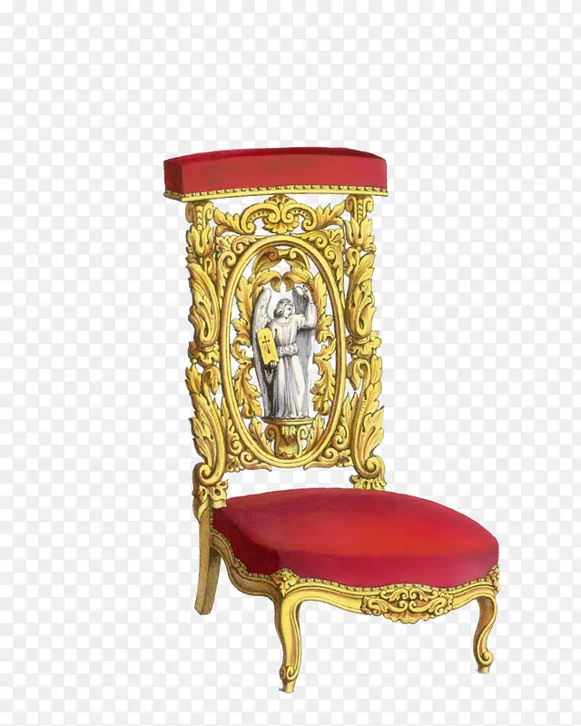 皇室椅子手绘