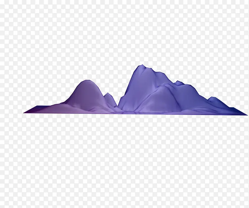 紫色的山脉高山