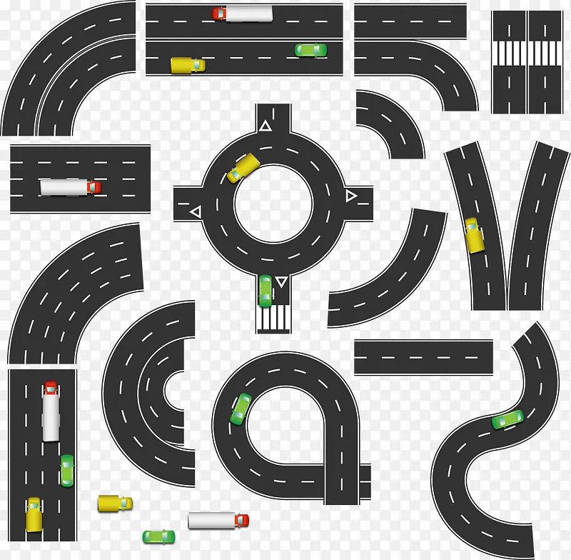 14款道路设计矢量素材