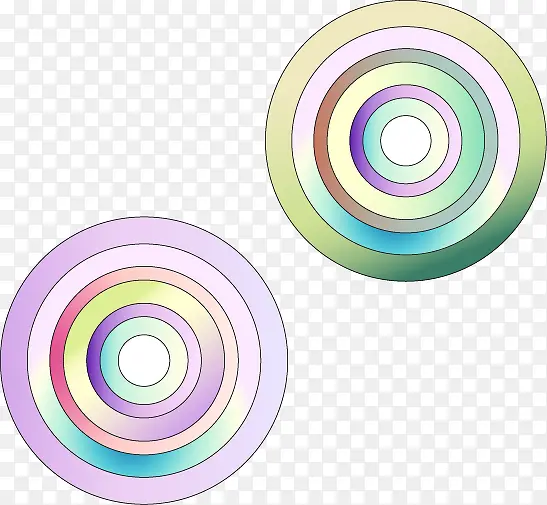 彩色多层圆圈