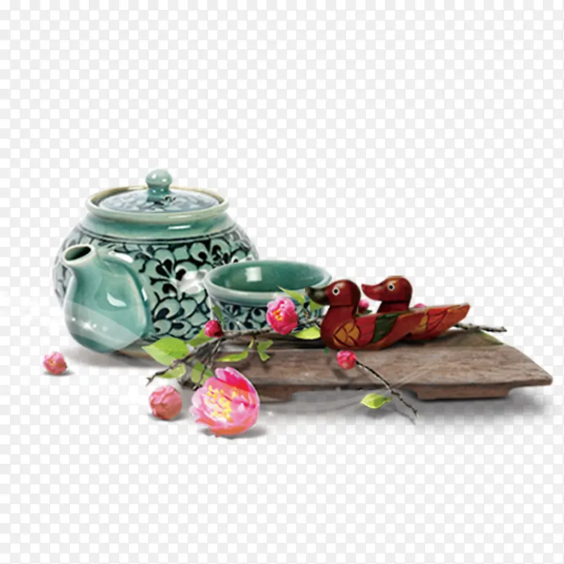 茶水花卉