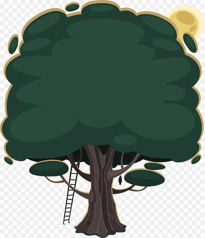 季节创意树矢量背景图设计