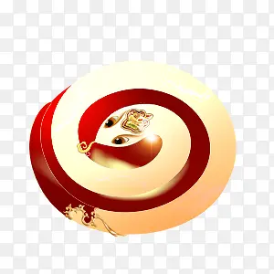金色中国风金蛇日字装饰