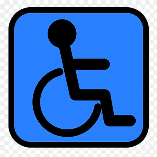 矩形残疾人标志