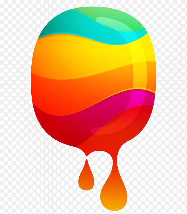 彩色水滴