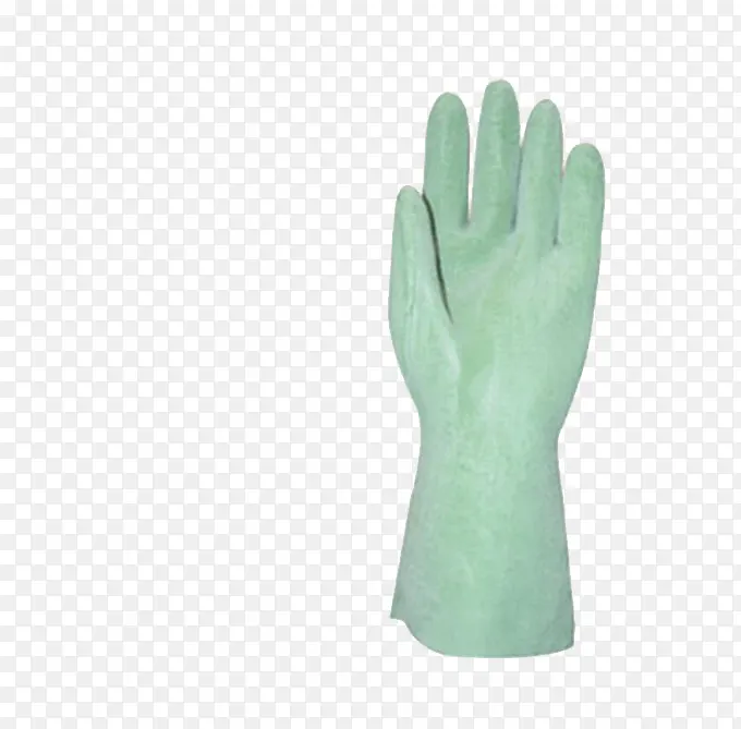 淡绿色橡胶手套