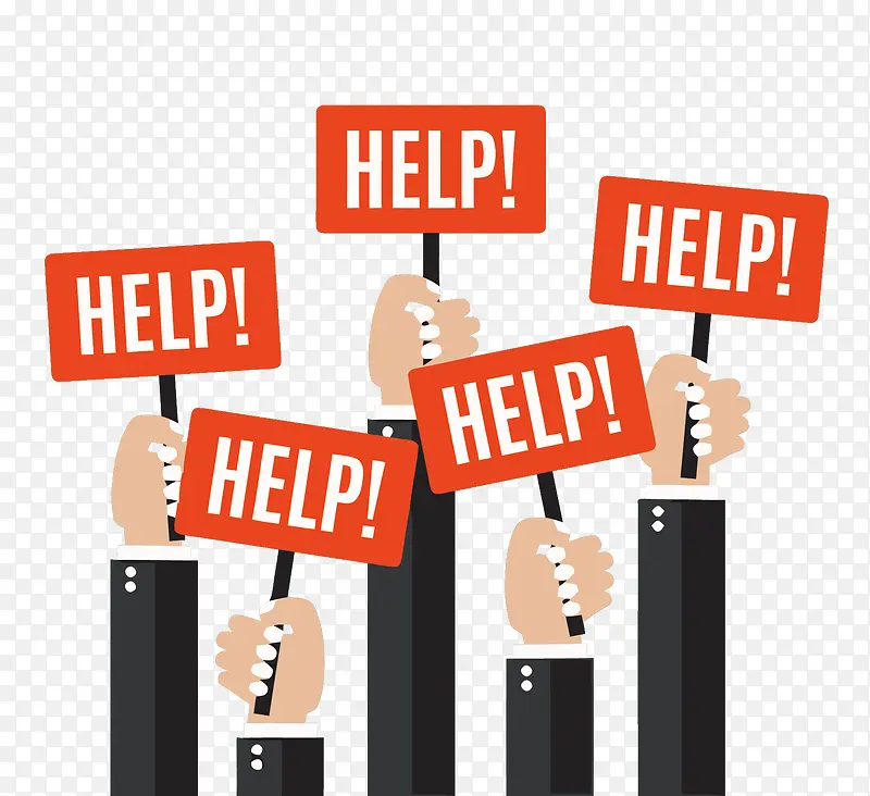 矢量举HELP的手PNG图片素材下载_图片编号9431169-PNG素材网