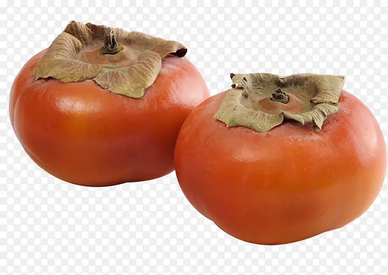 两个柿子图片