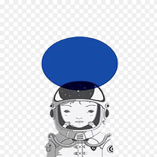 蓝色太空人