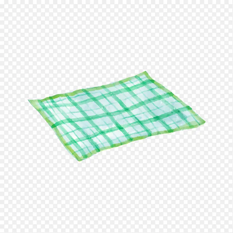 绿色的餐桌布