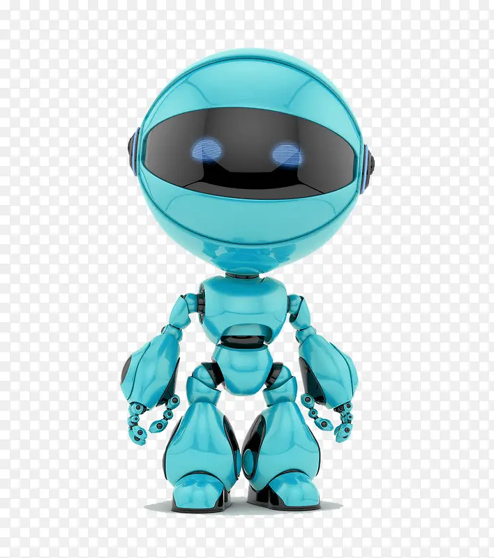 蓝色机器人