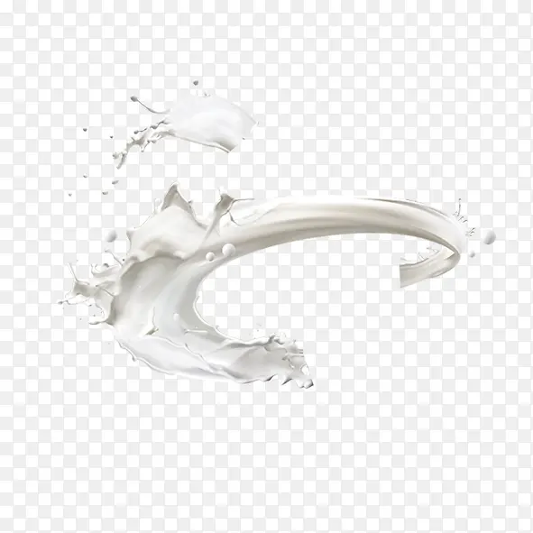 高清创意合成效果白色的牛奶