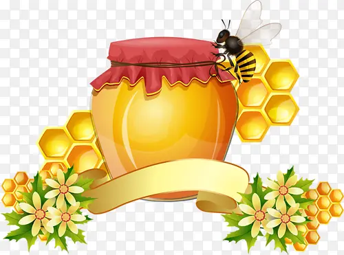 蜂蜜罐子绸带