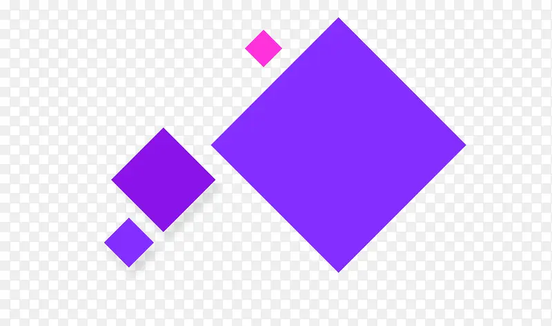 紫色简约方块装饰图案