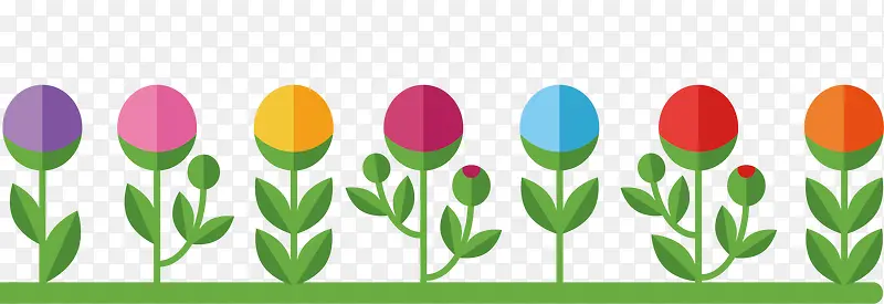 一排开花的植物PNG图片素材下载_图片编号9446230-PNG素材网