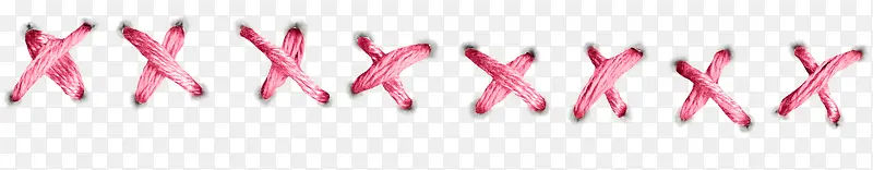 粉色交叉绳子