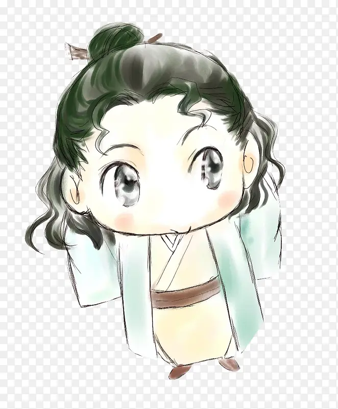 卷发少年