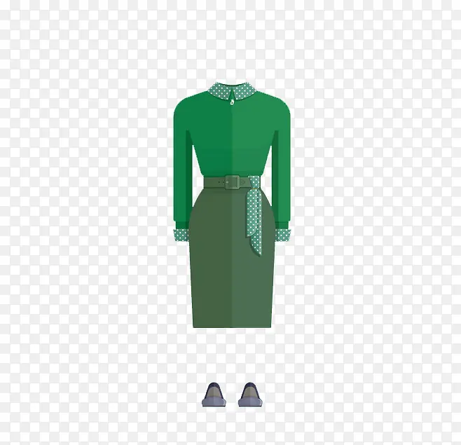 绿色礼服