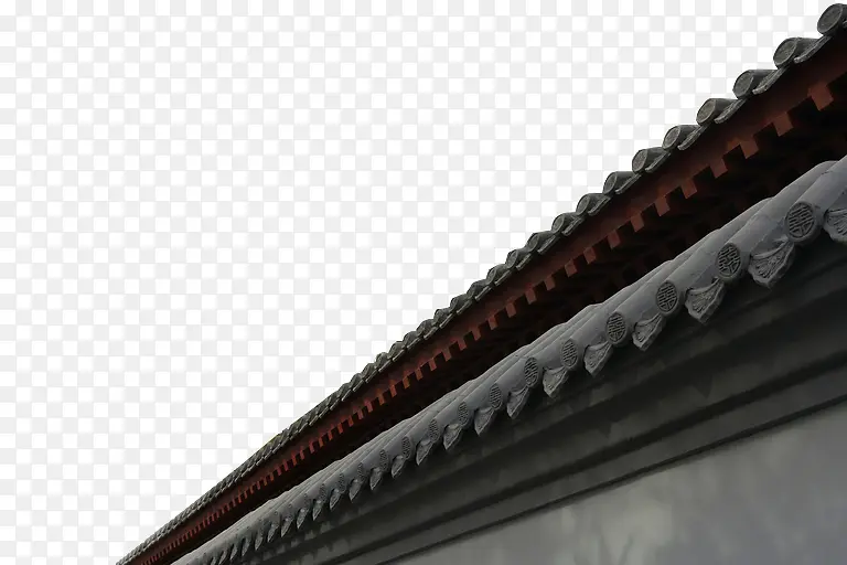 中国传统旧屋檐