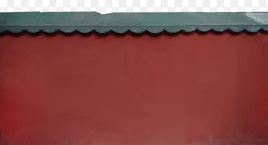 红色古典墙壁屋檐建筑