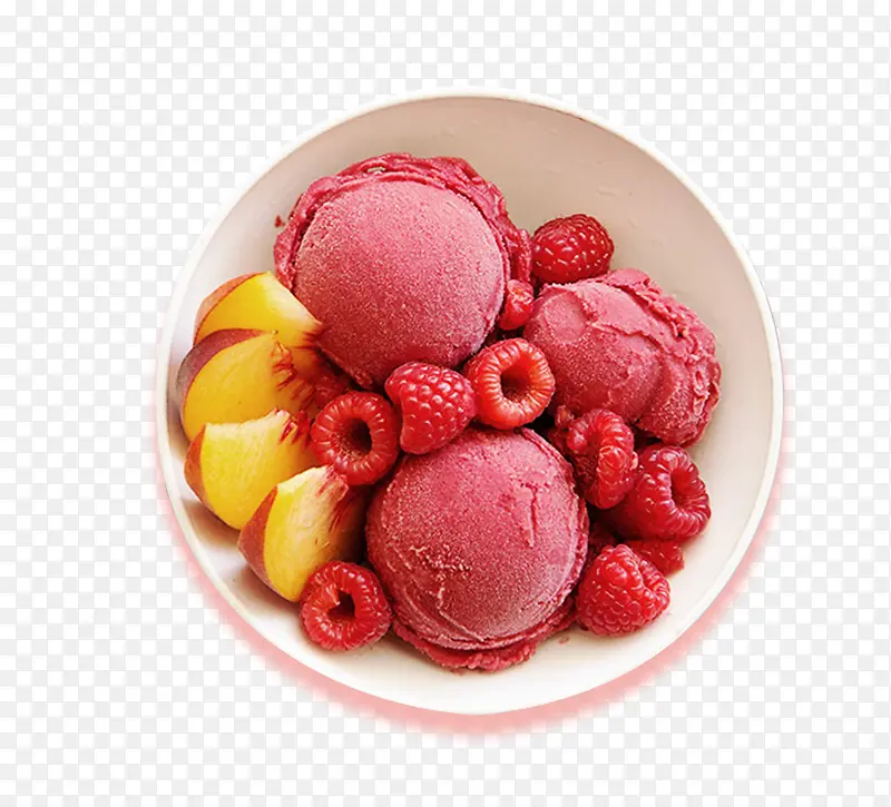 夏天水果冰淇淋插画