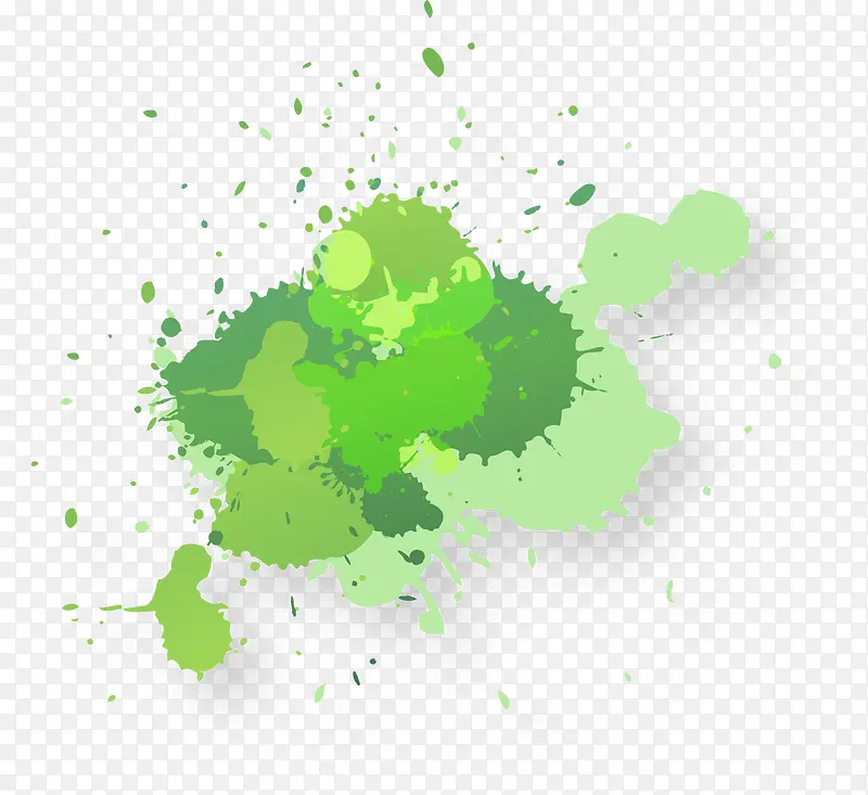 抽象绿色水渍
