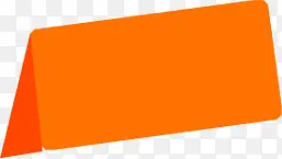 橙色对话框卡通图标