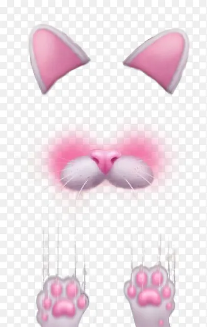 粉色猫咪表情