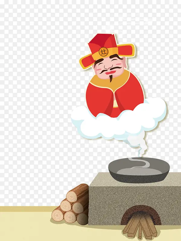 免抠中国风灶王祥云装饰PNG图片素材下载_图片编号9467117-PNG素材网