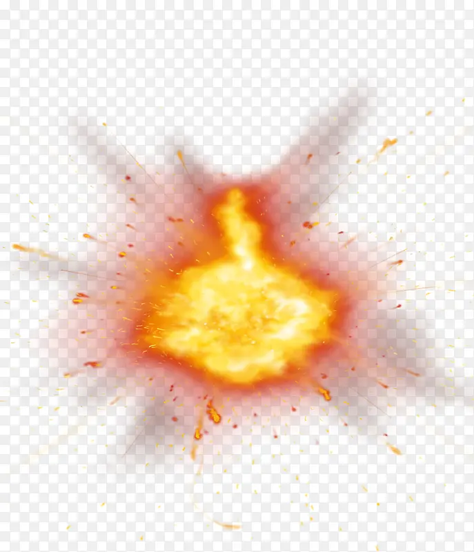 爆炸的火光效果图