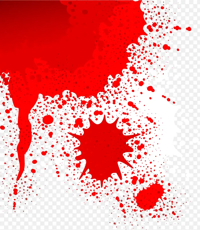 红色血液痕迹