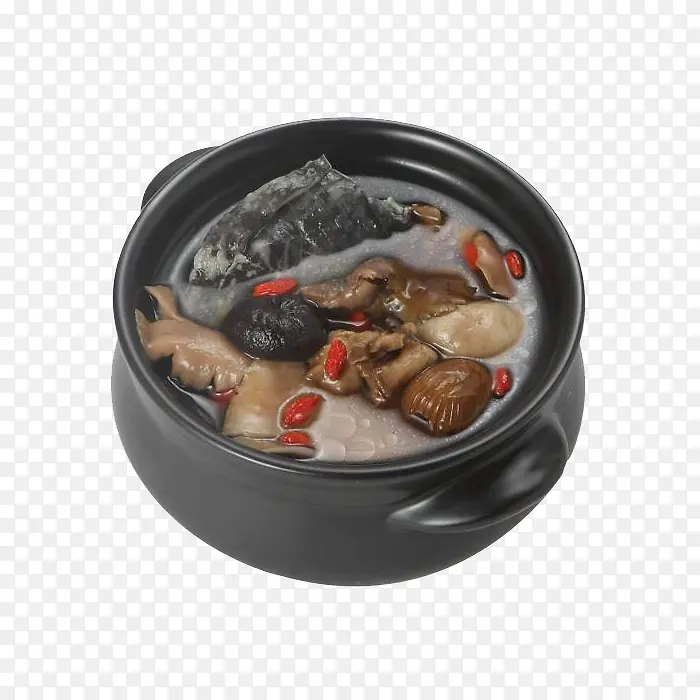 野山菌甲鱼汤食品图片