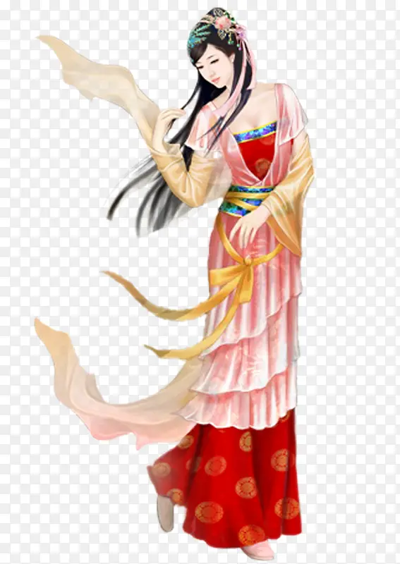 古时舞女PNG图片素材下载_图片编号9474285-PNG素材网
