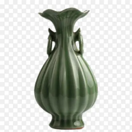 绿色的花瓶