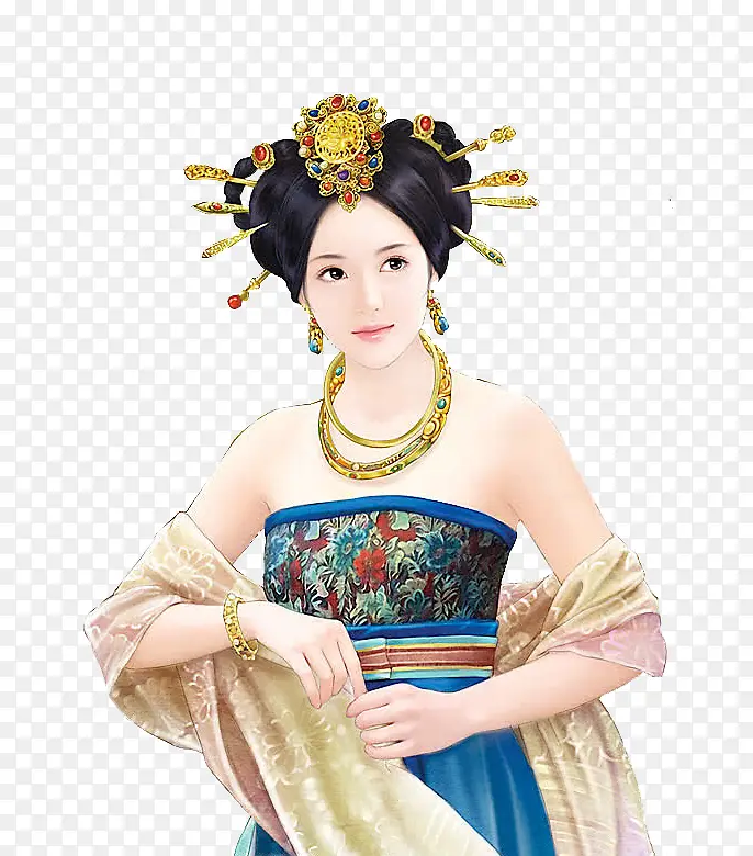 古风露肩舞女PNG图片素材下载_图片编号9474284-PNG素材网