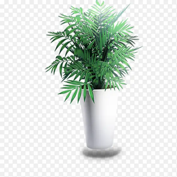 绿色植物盆栽装饰图案