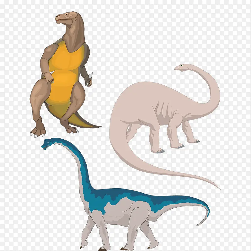 群组创意经典三条恐龙