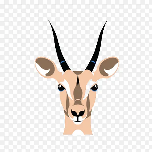 扁平化手绘鹿