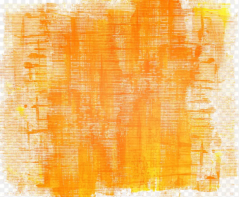 简易橘黄色抽象油画高清图片