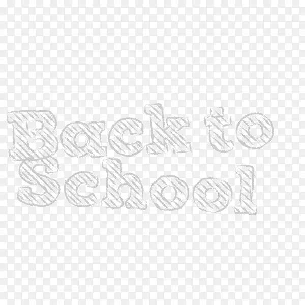 开学季 回学校 英文字 粉笔字