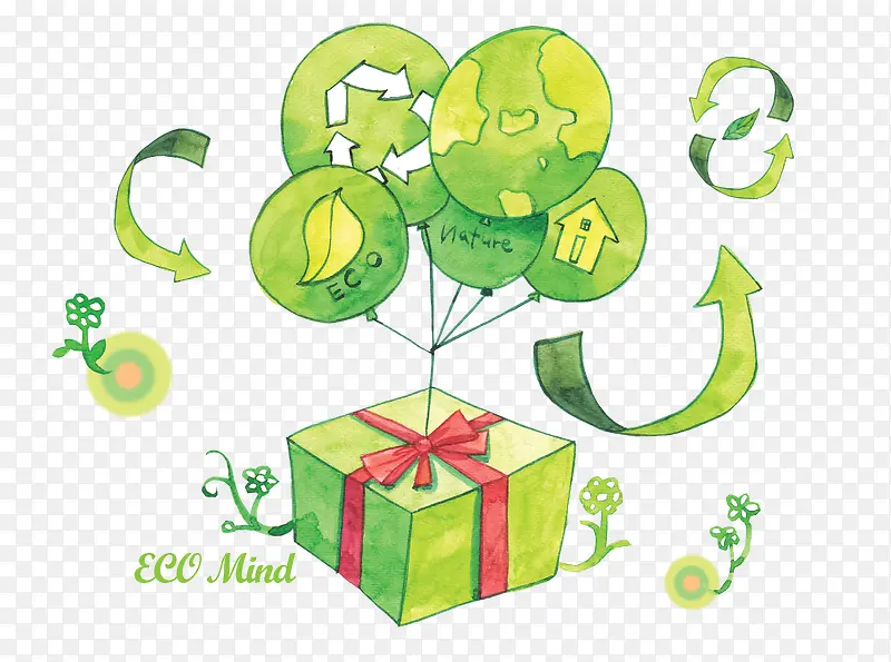 绿色环保礼物盒
