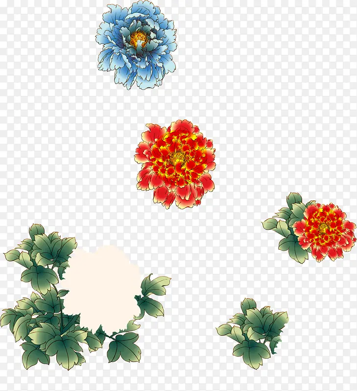 富贵牡丹矢量素材