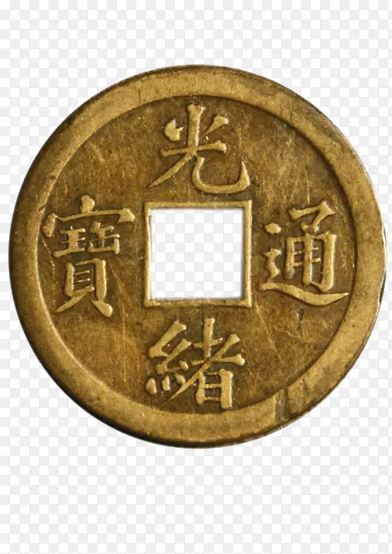 圆形方孔铜钱