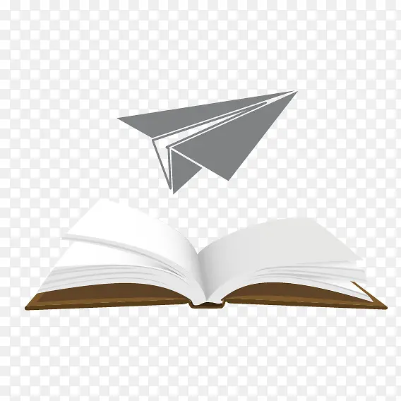 书上的纸飞机