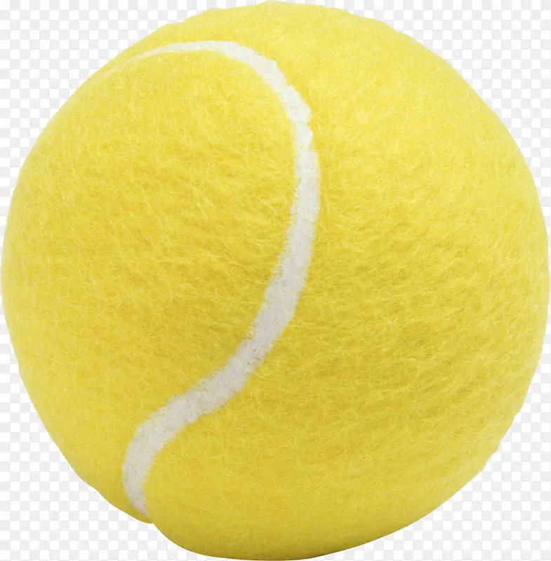 黄色网球素材免抠图