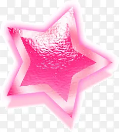 创意粉色渐变五角星