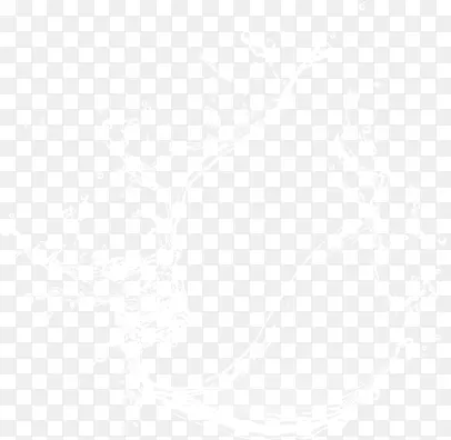 卡通白色液体水流