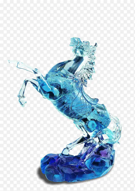 蓝色琉璃马