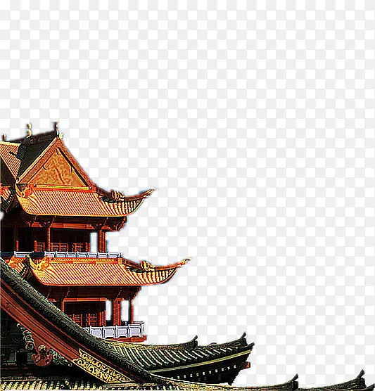 中国式阁楼PNG素材